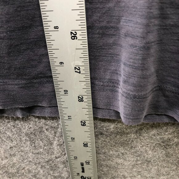 Rhone Henley Long Sleeve T Shirt Mens L Gray Active Stretch - Picture 9 of 9